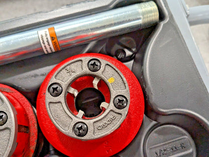Ridgid 9-Die-Head Pipe Threader Set 1/8" to 2" w/Case 36505