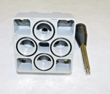 Jupiter Pneumatics Bottom Port Rotary Valve 1/2" NPT 4/3 Way 5140340505JP