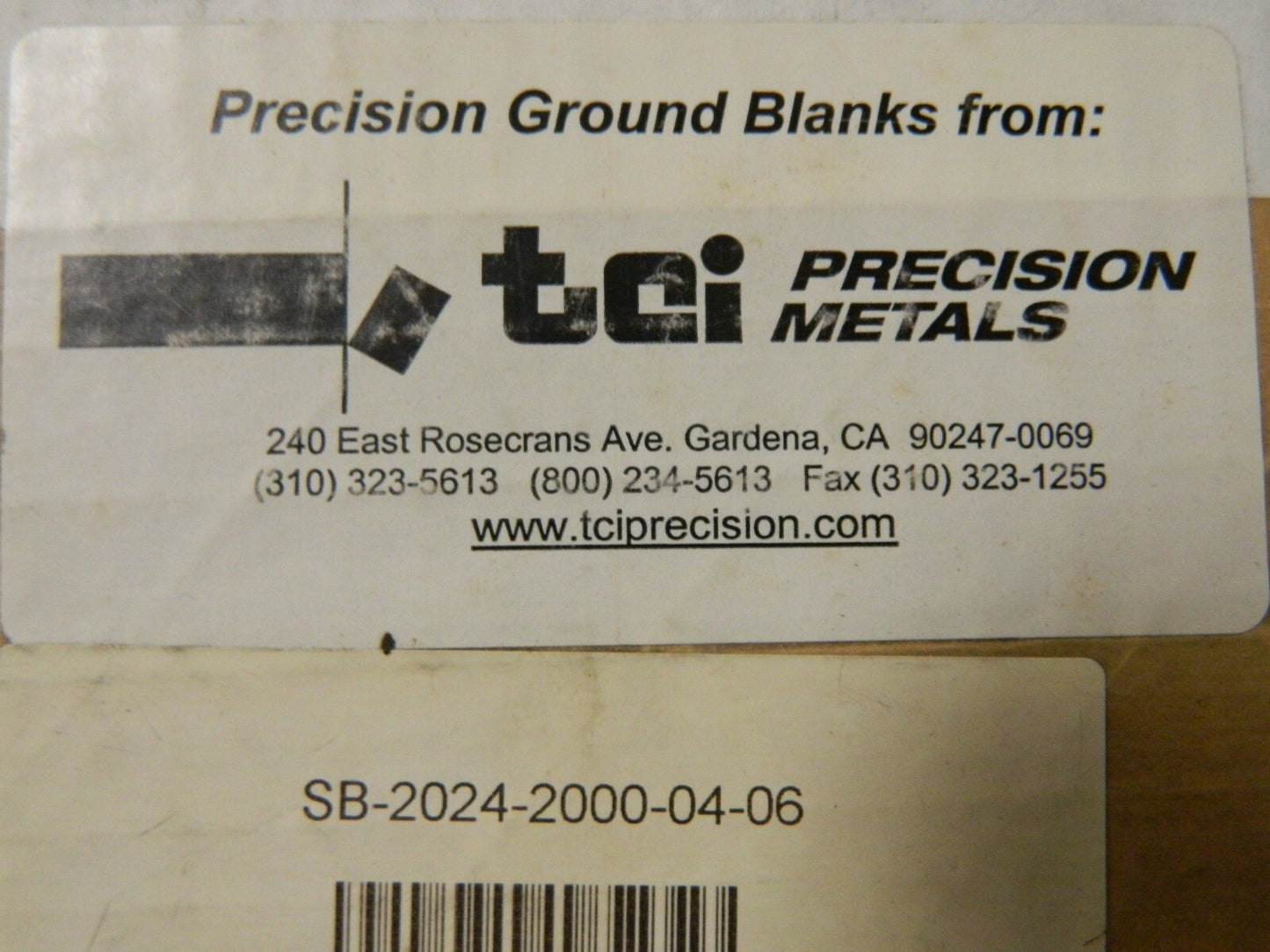 Precision  Aluminum Rectangular Bar 6" Long 4" Wide 2" Thick Allo