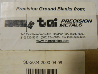 Precision  Aluminum Rectangular Bar 6" Long 4" Wide 2" Thick Allo