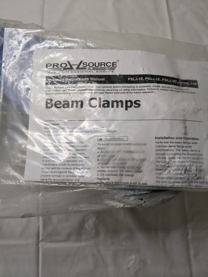 PRO-SOURCE 10,000 Lb Capacity Beam Clamp 3.6 to 12.2" Grip PSLJ-5E