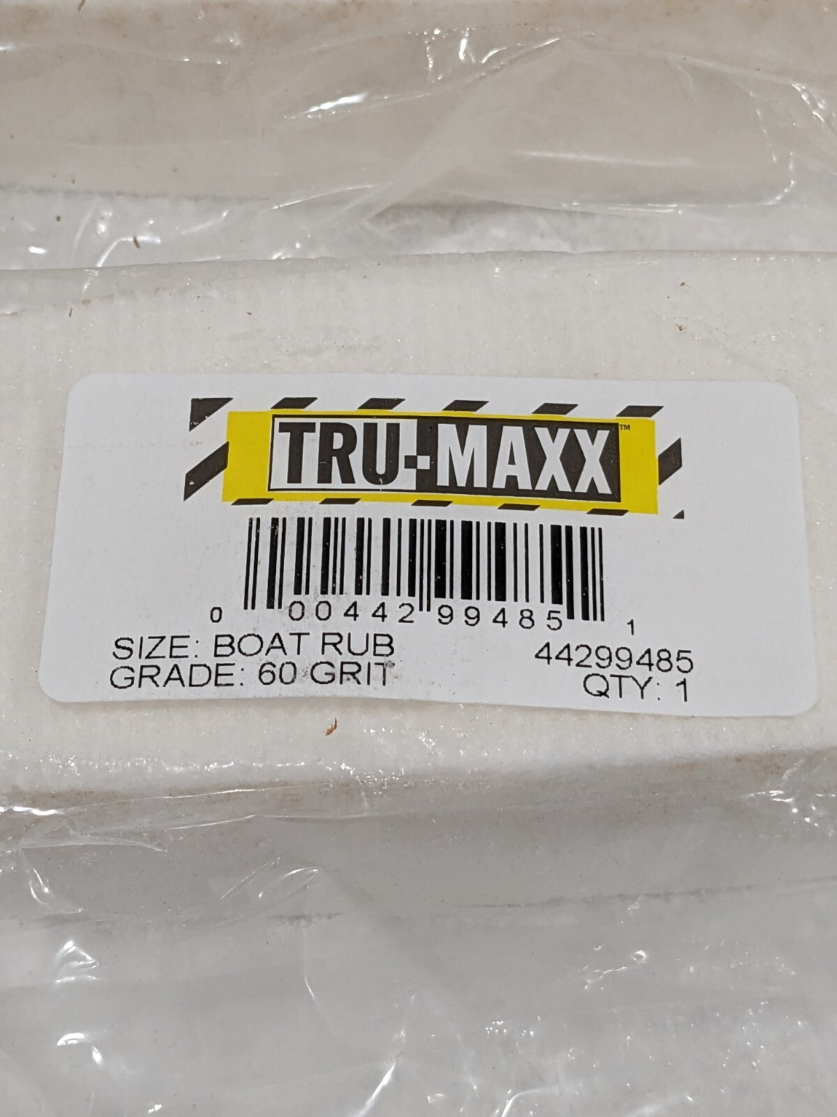 TRU-MAXX Boat Polishing Stone: Aluminum Oxide, 9" OAL 60 Grit Qty 2 4429948