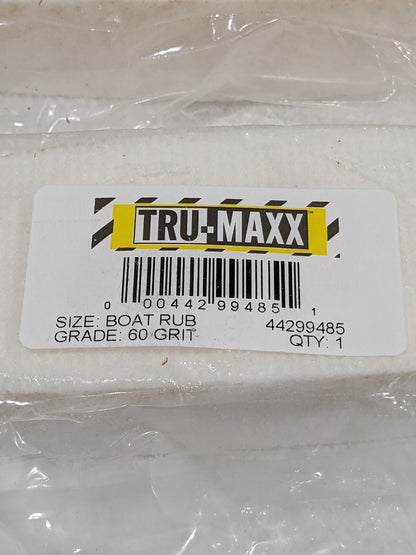 TRU-MAXX Boat Polishing Stone: Aluminum Oxide, 9" OAL 60 Grit Qty 2 4429948