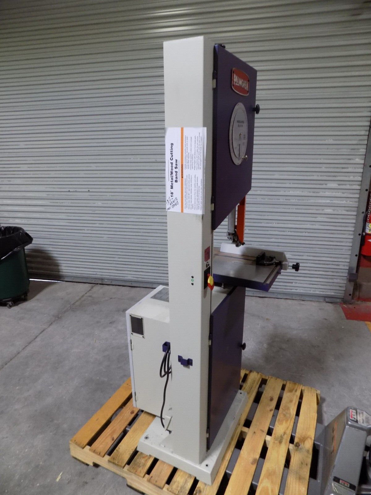 Palmgren 18" Vertical Metal / Wood Bandsaw 1.5 HP 115/230v 9683118 Damaged