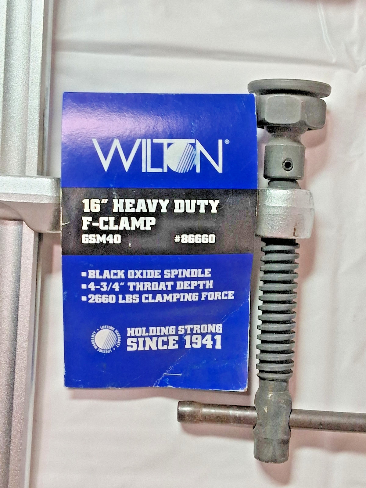 Wilton Sliding Arm Bar Clamp 4.7500" Throat Depth 86660