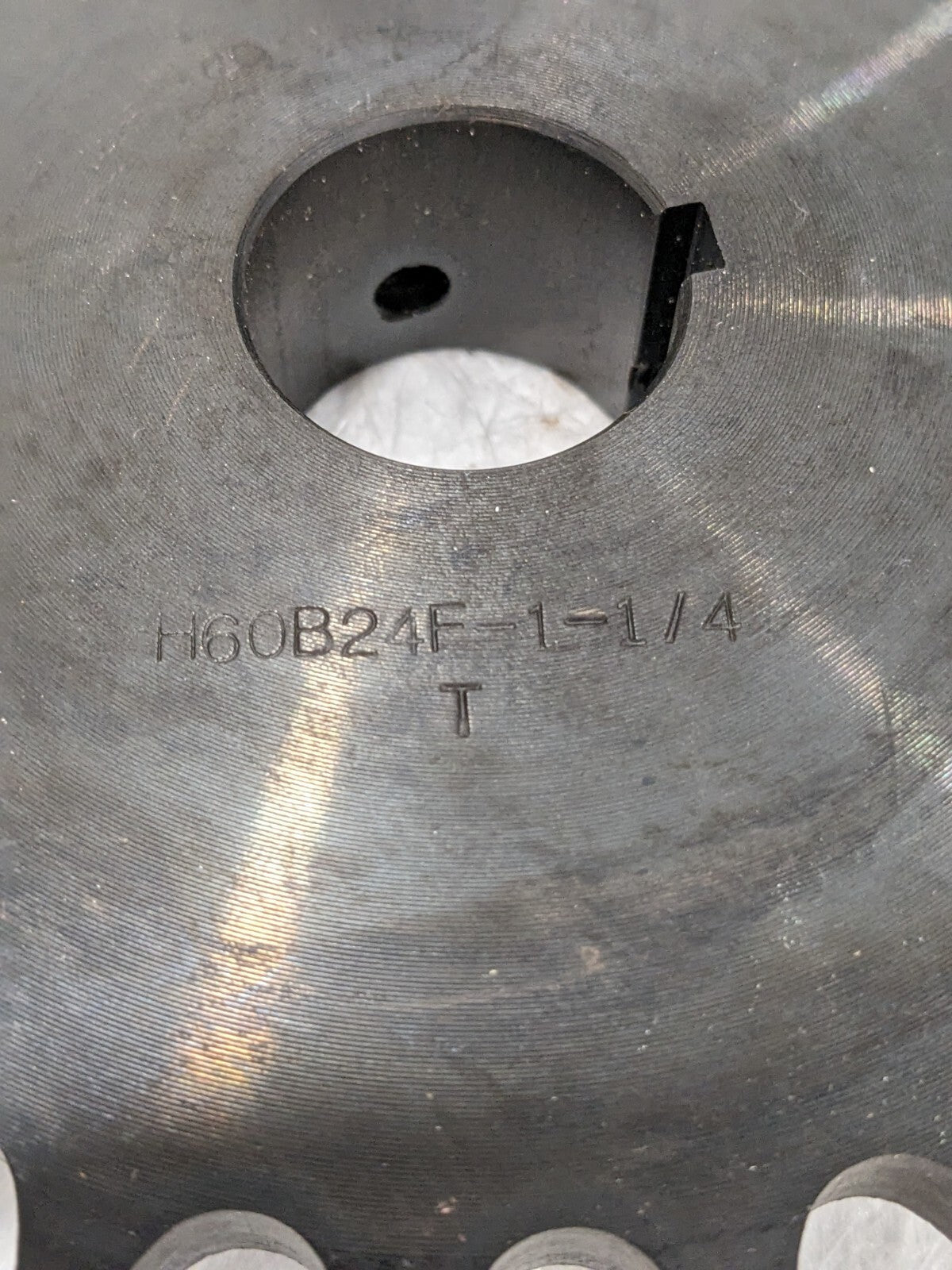 U.S. TSUBAKI Finished Bore Sprocket: 24T, 3/4" Pitch, 1-7/16" Bore Dia