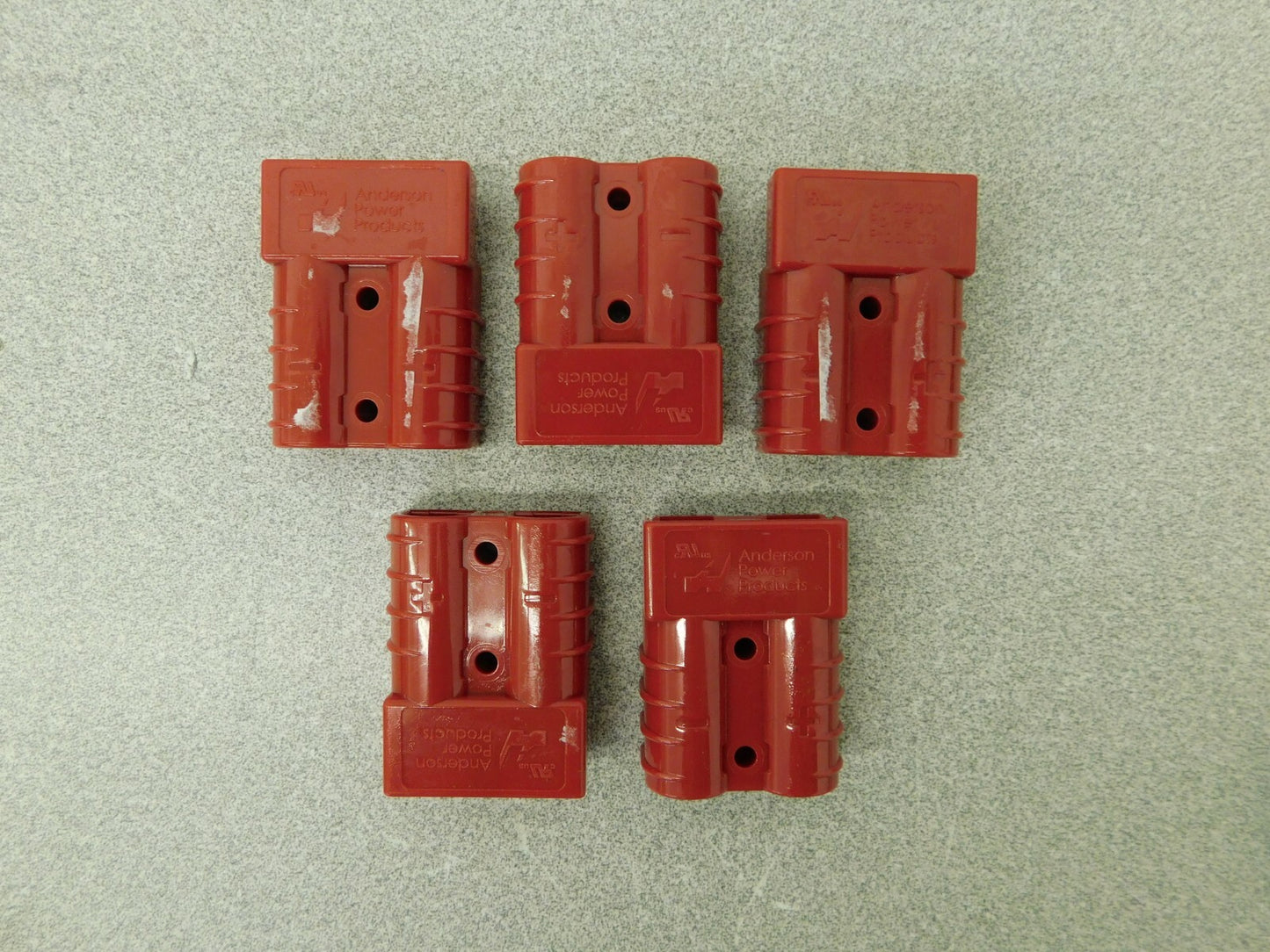 Anderson Battery Connectors 5 Pack Red  6 AWG 600 V 50 A