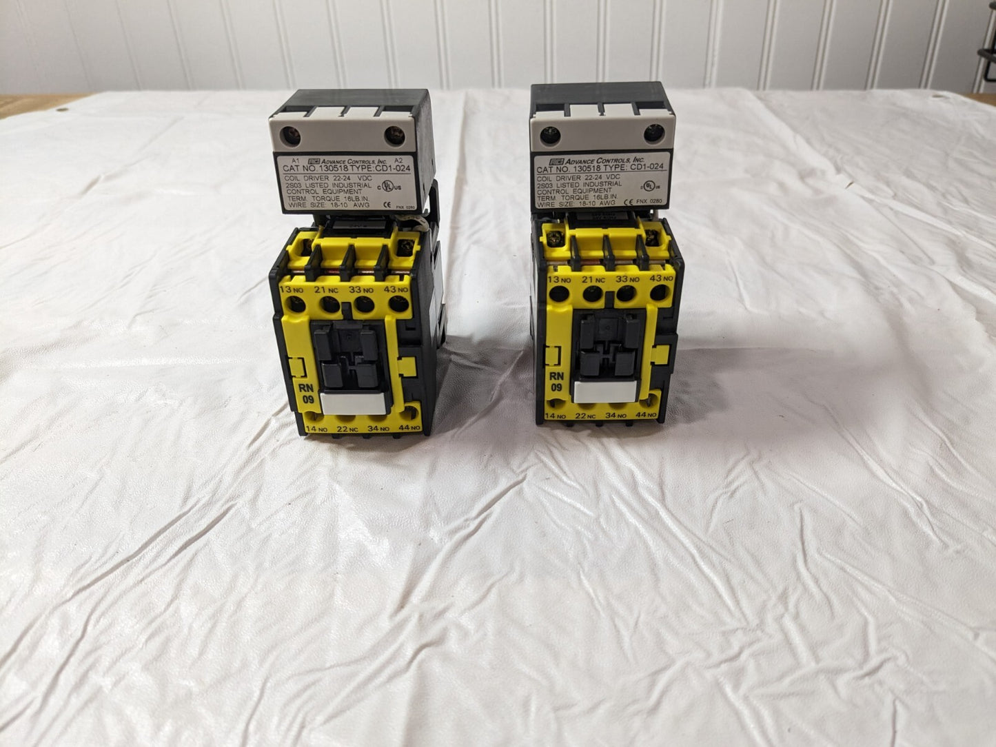 ACI 2 pk of 4 Pole 3NO/NC 24 VAC Control Relay 133024