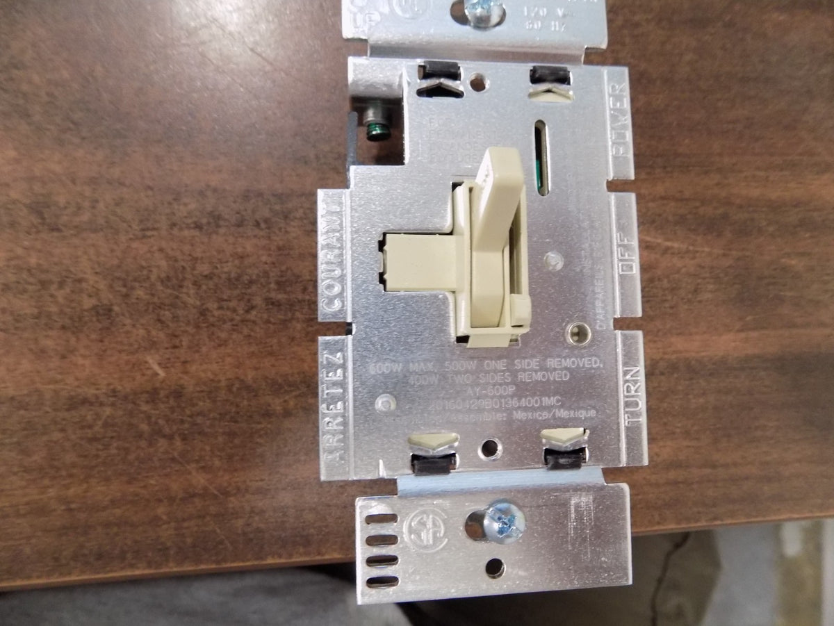 Lutron Ariadni Toggle  Dimmer Switch AY-600P-IV Ivory