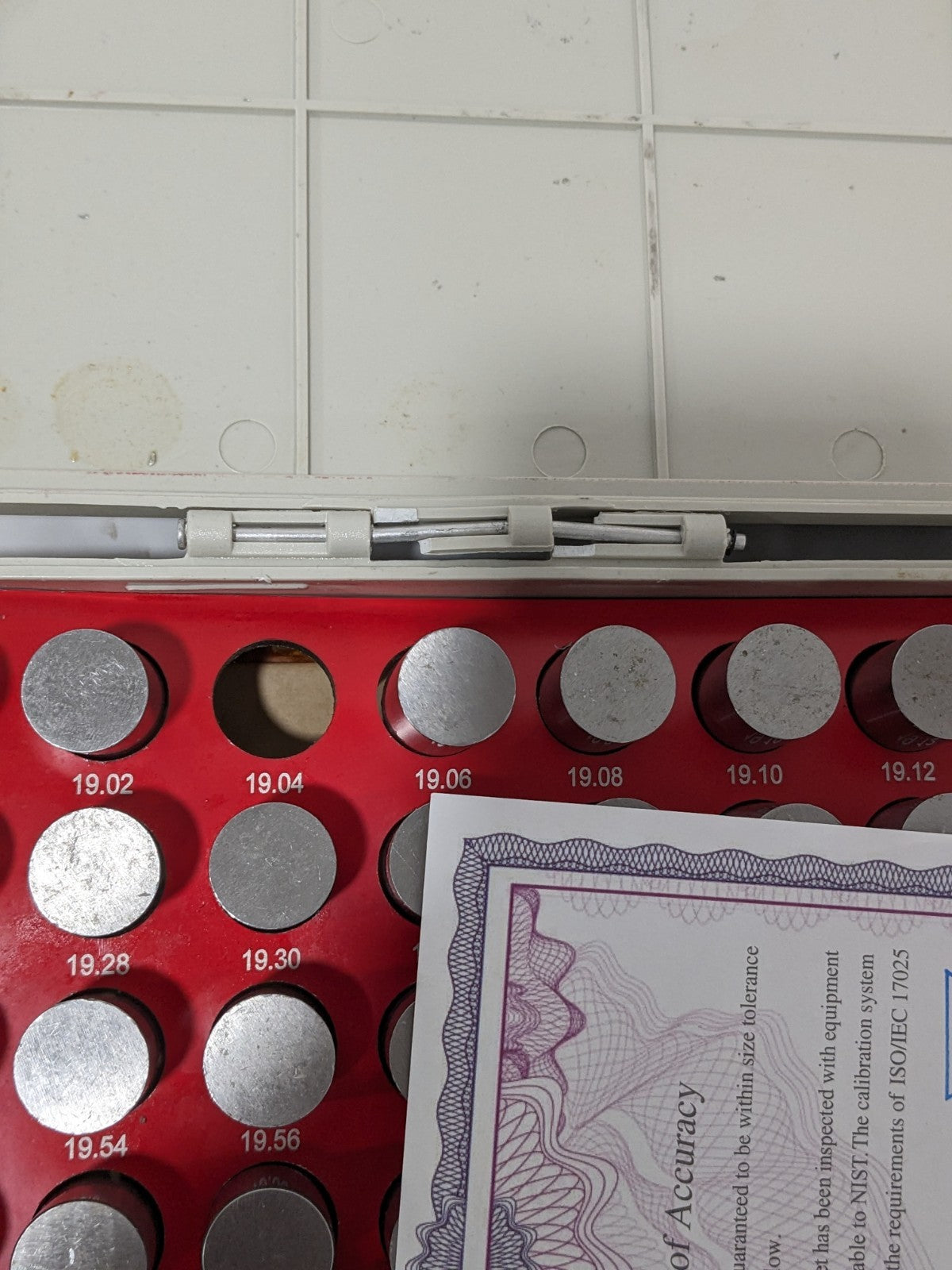 SPI Class ZZ Plug Gage Set: 19 to 20.98 mm Range 22-194-5 INCOMPLETE