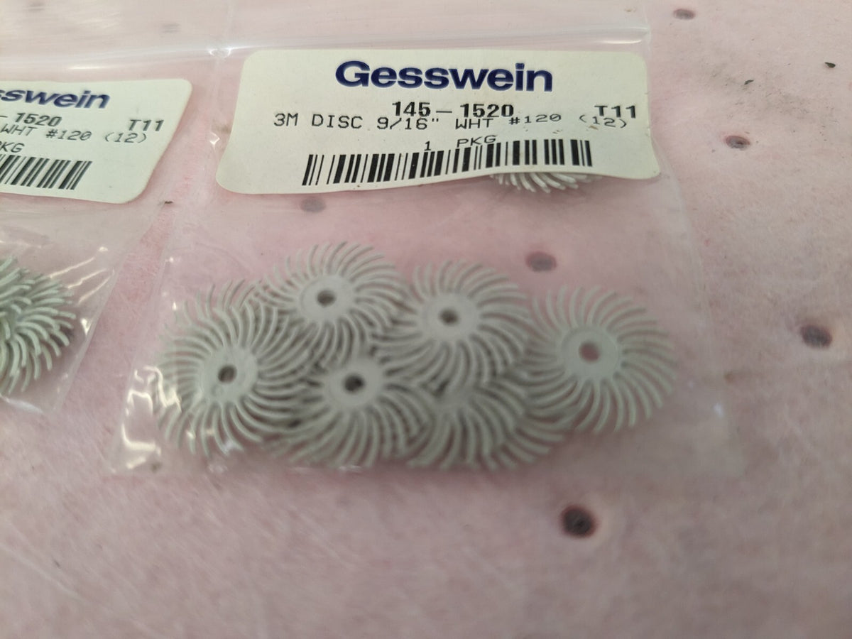 3M Radial Bristle Discs 9/16" Pkg of 24 145-1520