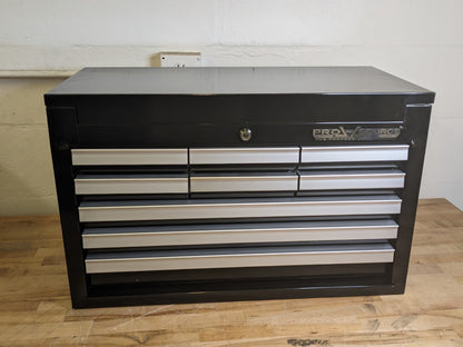 Pro Source Top Chest Tool Box 9 Drawer 26 x 18 x 16 Steel Black