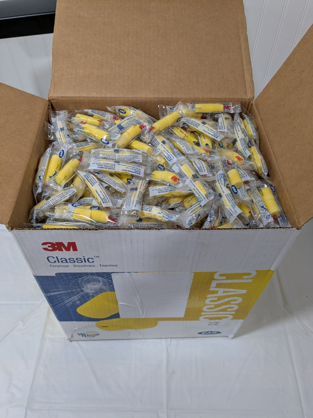 3M Ear Plugs: Cylinder, 29 dB NRR, Gen Purpose, Uncorded Qty 1000 312-1082