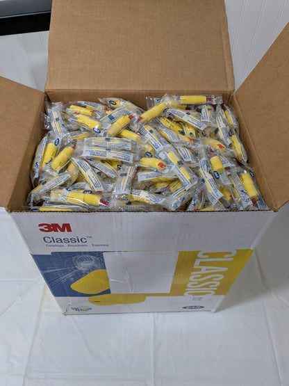 3M Ear Plugs: Cylinder, 29 dB NRR, Gen Purpose, Uncorded Qty 1000 312-1082