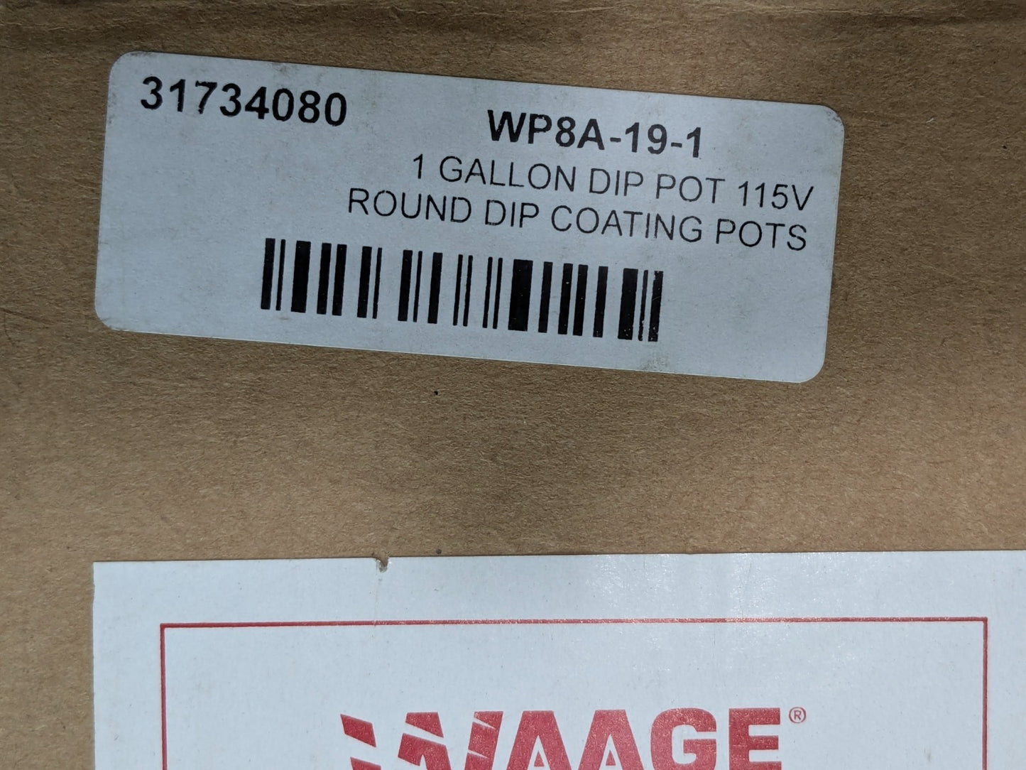 Waage Electric 3 Qt Dip Coat Pot 8"Deep X 5-1/2"ID 1000W 115V WP7A-19-1