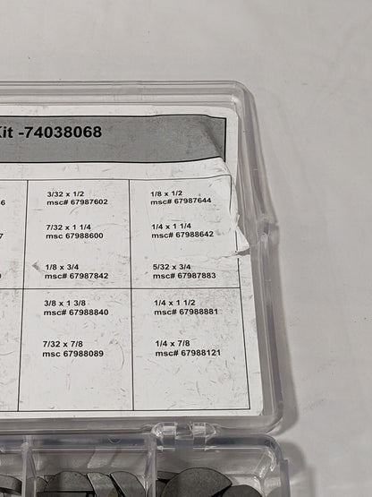 350 Piece Woodruff Keys & Keyway Assortment K25002050