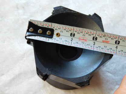 Mitsubishi Index Face Mill Cutter 1-1/2" Bore x 4" Diam 6 Inserts BAP3