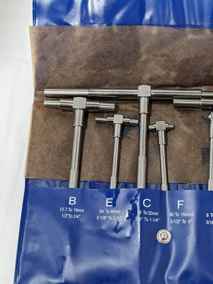 Telescoping Gage Set: 5/16 to 6″, 6 Pc 615-6610 DAMAGED