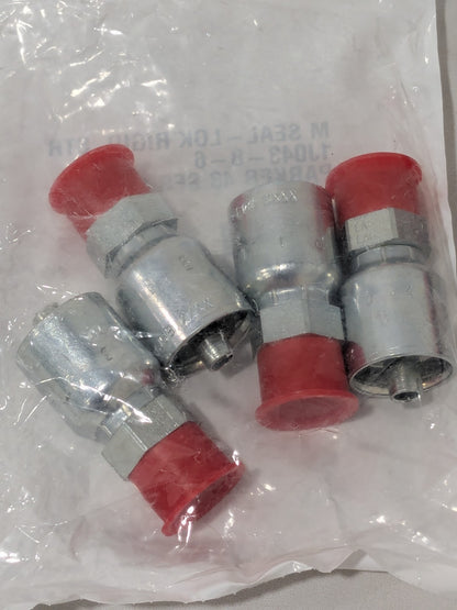 Parker Hydraulic Hose Male ORFS Swivel Fitting: 3/8" Hose ID Qty 4 PP-00313