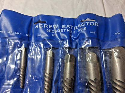 Professional Spiral FL Screw Extractor Set INCOMPLETE Missing 1,2,3,+5 312-8940