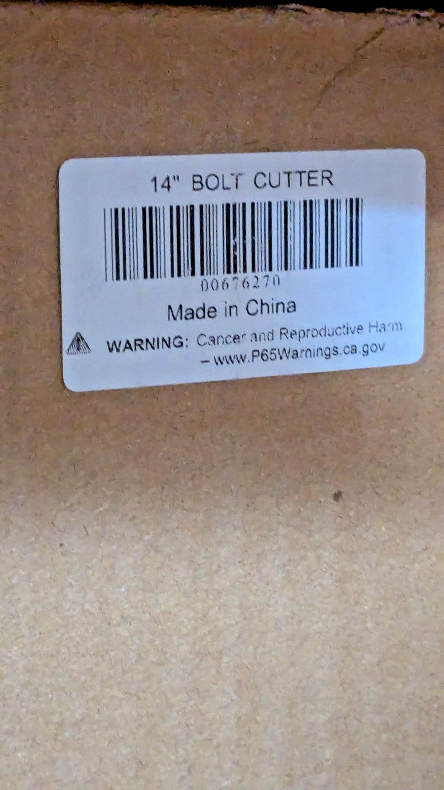 14" Heavy-Duty Bolt Cutters QTY 2 00676270