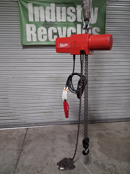 Milwaukee Electric Chain Hoist 2 Ton Cap 10 Ft Lift 115/230v 9572 Parts / Repair