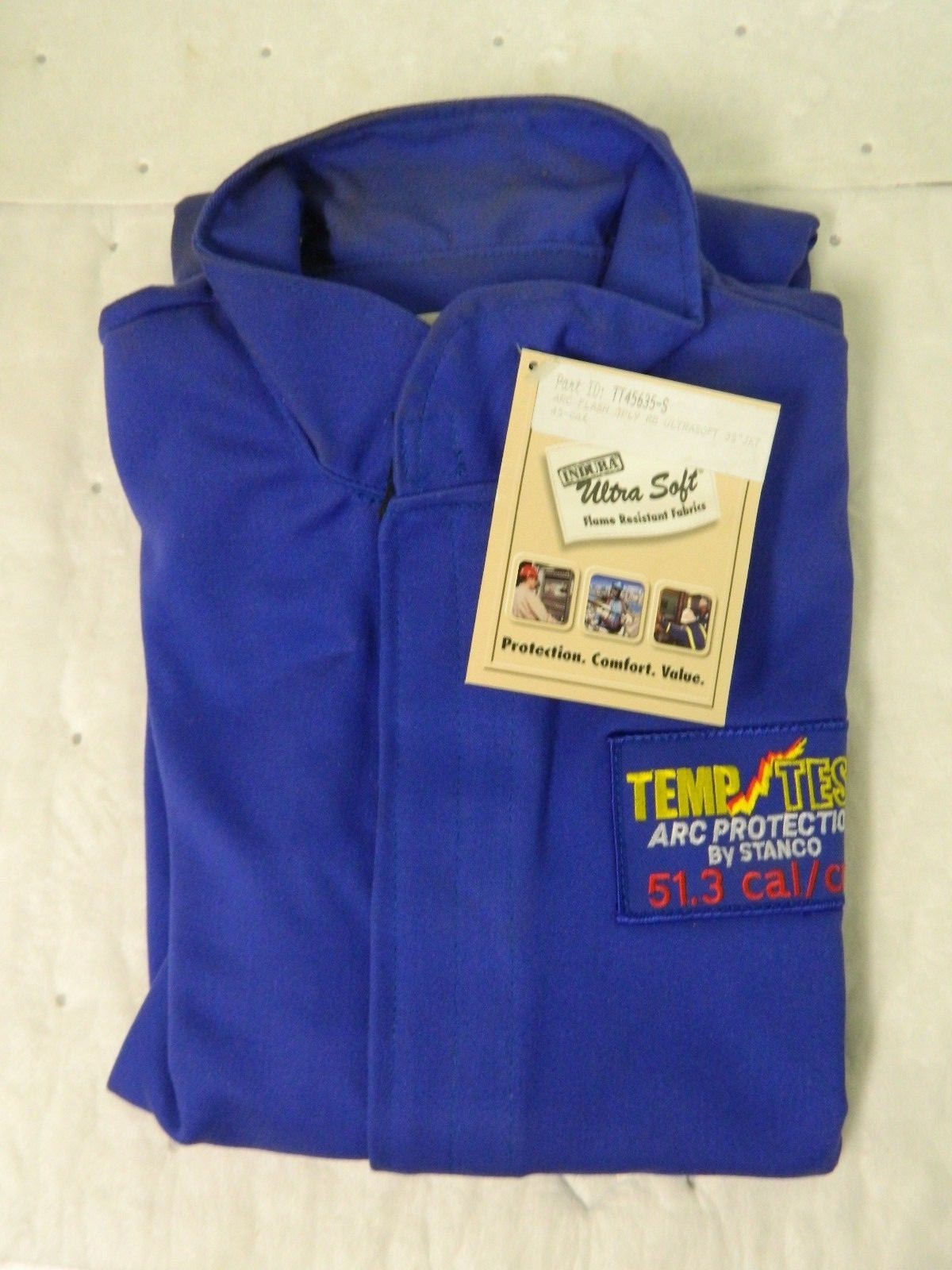 Stanco Temp Test Electric ARC Protection Jacket Size Small 35" Length TT456