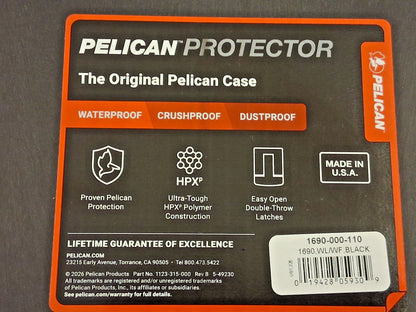 Pelican Products Shipping Case 28-13/32" W 1690-000-110