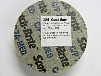 Scotch Brite 3m MED WHEEL UNITIZED CUT/POLISH QIA 5per lot  00048011151236