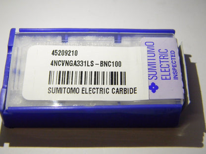 Sumitomo PCBN Turning Insert 4NCVNGA331LS Grade BNC100 45209210