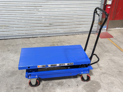 Pro Source Hydraulic Scissor Lift Cart 2000 lb Cap. 40" x 20" Platform AS90