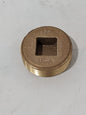 Mertit Brass Pipe Countersunk Plug: 2" Fitting, Threaded, MNPT x FNPT 118-32