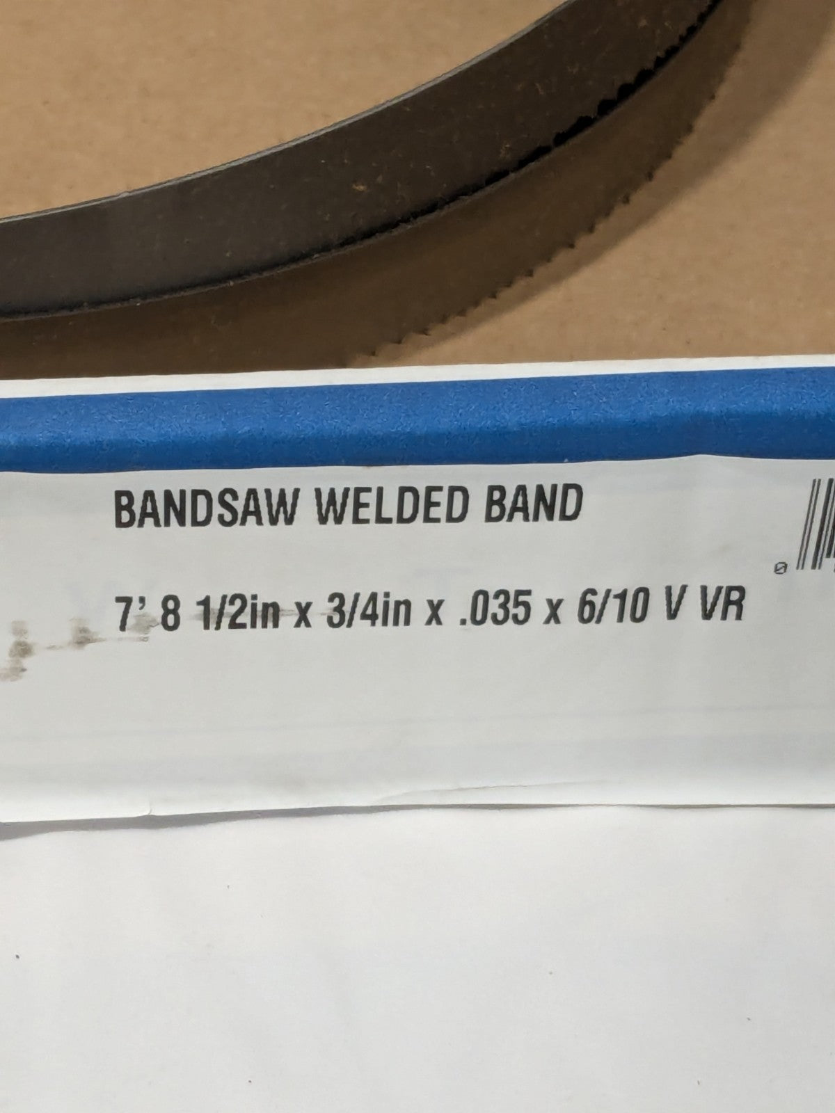 Irwin Welded Bandsaw Blade 7' 8-1/2 Long x 3/4" Wide x 6 to 10 TPI 88538IBB72350