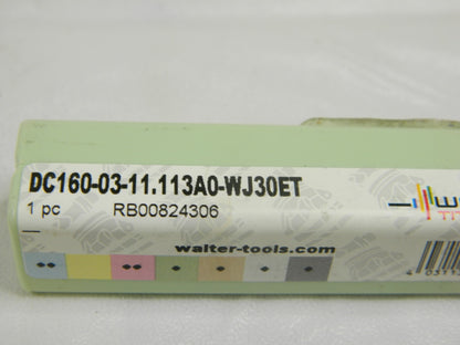 WALTER-TITEX Screw Machine Length Drill Bit DC160-03-11.113A0-WJ30ET 7377243