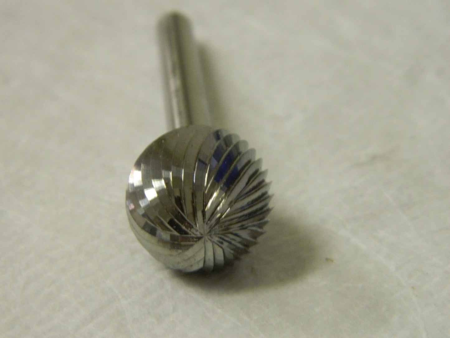 Interstate 3/4" Cut Diam 1/4" Shank Diam Carbide Single Cut Ball Burr  72907330