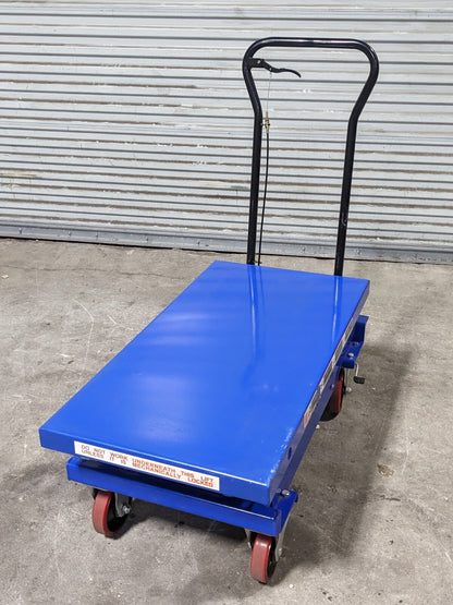 Pro Source Hydraulic Scissor Lift Cart 2000 lb Cap. 40" x 20" Platform AS90