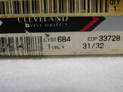 Cleveland HSS Sq Double End Mill 31/32 Dia TiCN 2Fl 1-5/8 LOC 6-3/8OAL C33728