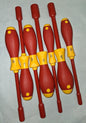 Wiha Nut Driver Set 7 Pc 3/16 to 1/2" Solid Shaft Ergonomic Handle 32294