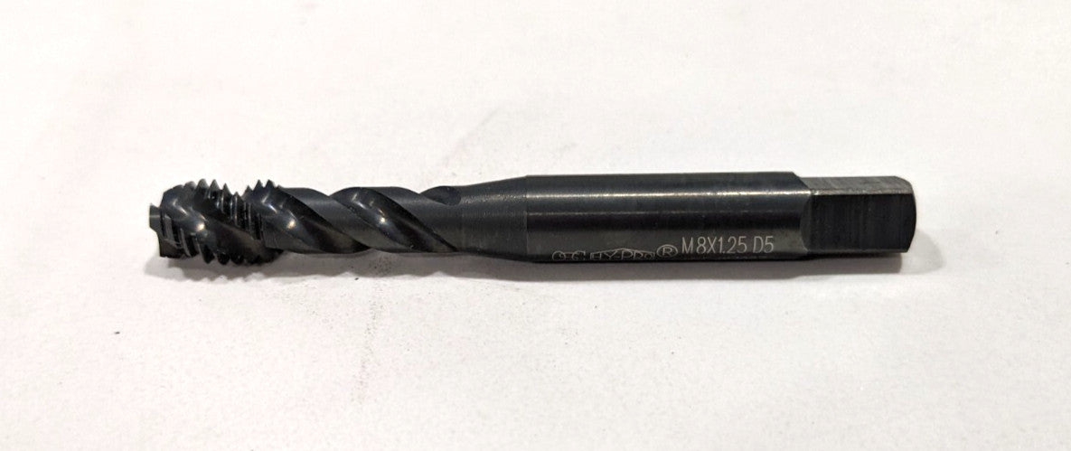 OSG  M8 x 1.25 D5 Spiral 3 Flute Bottoming Tap HSS  1756201