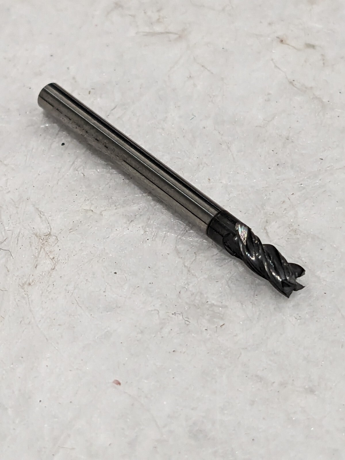 ACCUPRO Corner Chamfer End Mill: 1/8" Dia, 1/4" LOC, 4 FL Qty 3 84328061