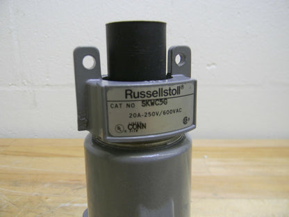 Russell Stoll Control Circuit Female Connector 600VAC 250VDC 4P 5W 20A SKWC5G