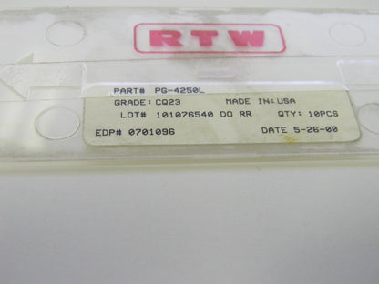 RTW Carbide Inserts PG-4250L CQ23 Qty. 10 0701096
