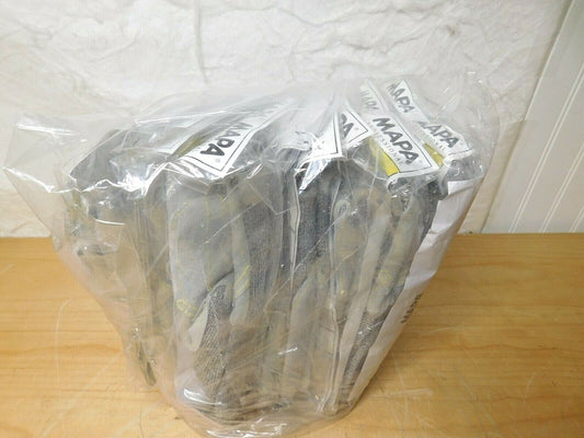12 PAIRS MAPA Kromet Cut Resistant Gloves HDPE w/Leather Palm Size 8/M 832418