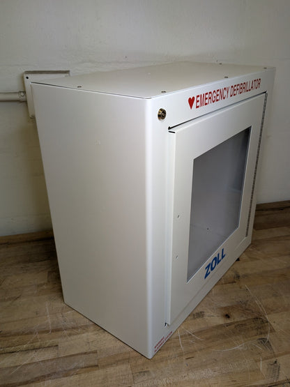 Zoll Steel Wall Cabinet w/ Security Alarm for Emergency Defibrillator 8000-0855