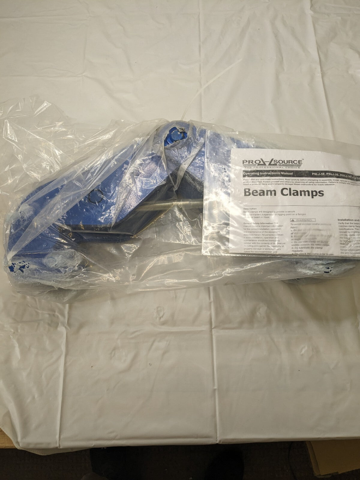 PRO-SOURCE 10,000 Lb Capacity Beam Clamp 3.6 to 12.2" Grip PSLJ-5E