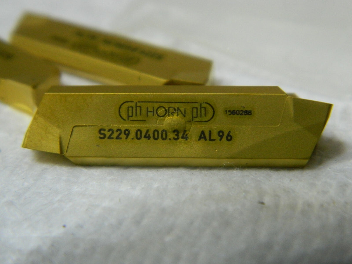 Ph Horn Single-Edged Grooving/Parting Inserts QTY 4  S229.0400.34 AL96 79658431
