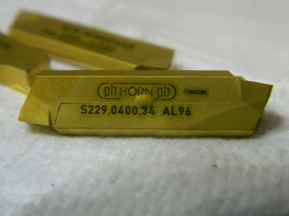 Ph Horn Single-Edged Grooving/Parting Inserts QTY 4  S229.0400.34 AL96 79658431
