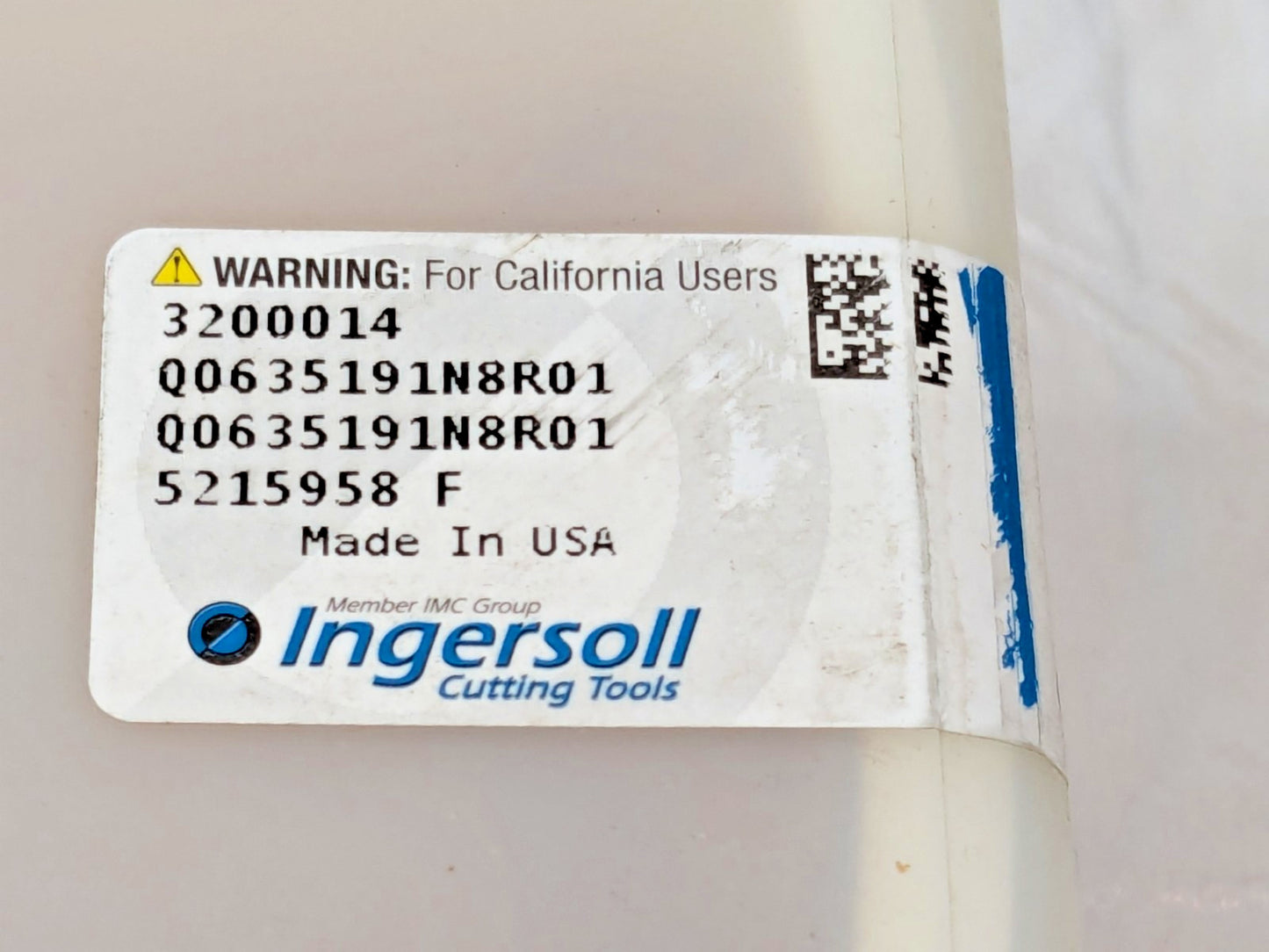 Ingersoll Cutting Tools Indexable Drill 2.500"Diam Q0635191N8R01 3200014