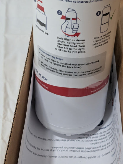 ELKAY Plumbing Cartridge Filter: 3-1/4" OD, 9-1/2" Long, 0.5 micron 51300C