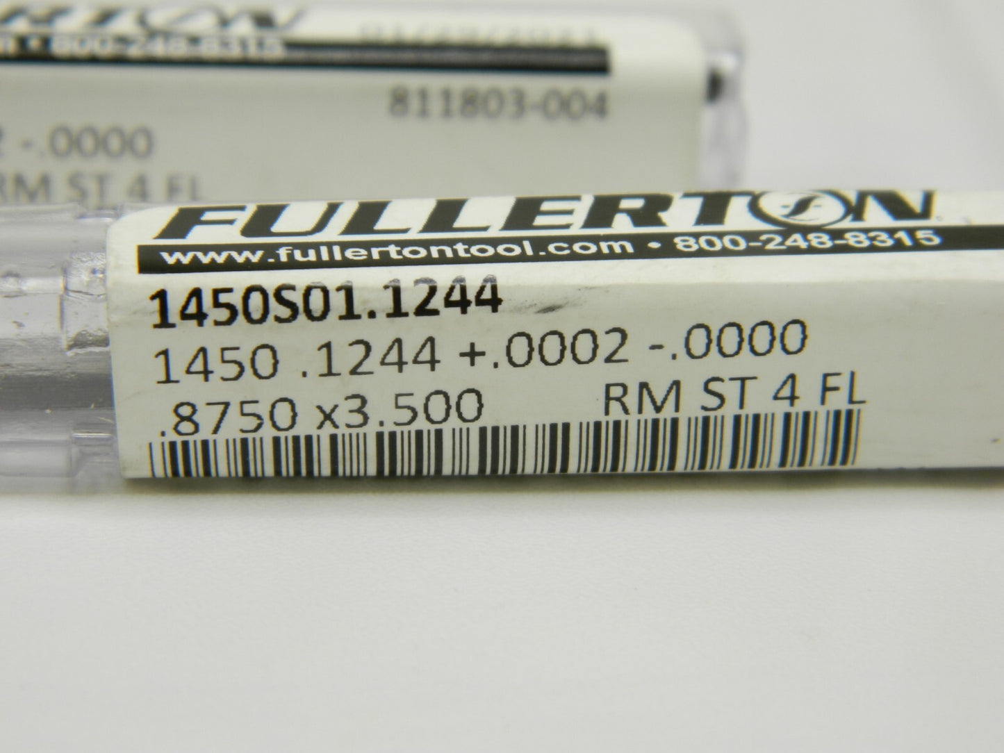 Fullerton Carb Chucking Reamer .1244 Str FL Str Shank 4 FL Qty 2 1450S01 .1244